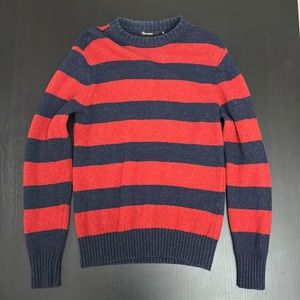 Red and navy blue(black) stripped 8ight Seconds (Korean) sweater
